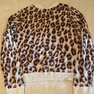 cheetah print sweater